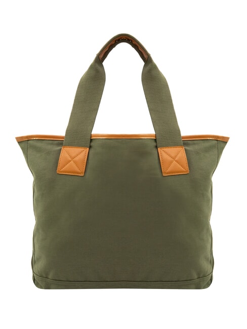 LOGO BEACH Beach bag in canvas military - Women&rsquo;s Bags