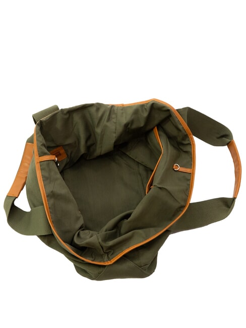 LOGO BEACH Beach bag in canvas military - Women&rsquo;s Bags