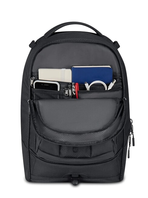 PLUS GRS LED 14" laptop trolley backpack jet black - Backpack trolleys
