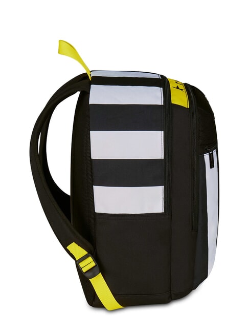 MAGIC GOAL Expandable backpack STRIPE BLACK / WHITE - Backpacks & School and Leisure