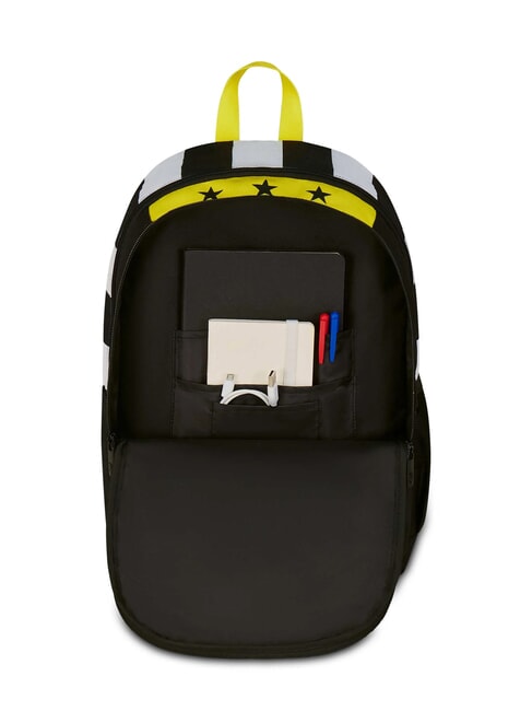 MAGIC GOAL Expandable backpack STRIPE BLACK / WHITE - Backpacks & School and Leisure