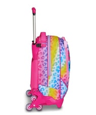 SJGANG CAT&AIR 3-wheel detachable trolley backpack BLACK STRIPED FOREST - Backpack trolleys - 4