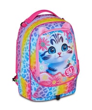 SJGANG CAT&AIR 3-wheel detachable trolley backpack BLACK STRIPED FOREST - Backpack trolleys - 5