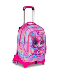 SJGANG CAT LED 3-wheel detachable trolley backpack - Backpack trolleys