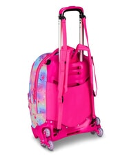 SJGANG CAT LED 3-wheel detachable trolley backpack fuxiafluo - Backpack trolleys - 3