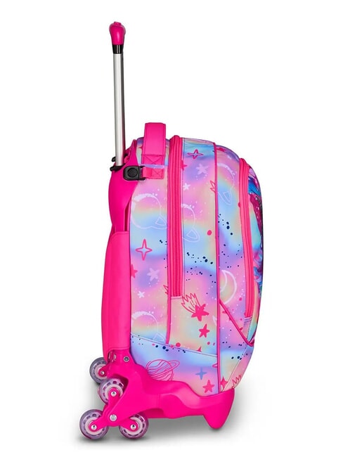 CAT LED 3-wheel detachable trolley backpack fuxiafluo - Backpack trolleys