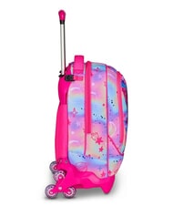 SJGANG CAT LED 3-wheel detachable trolley backpack fuxiafluo - Backpack trolleys - 4