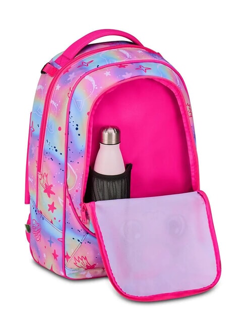 CAT LED 3-wheel detachable trolley backpack fuxiafluo - Backpack trolleys
