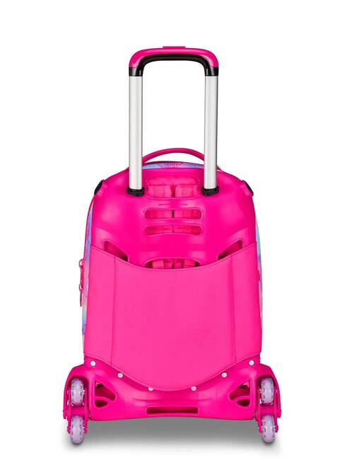CAT LED 3-wheel detachable trolley backpack fuxiafluo - Backpack trolleys
