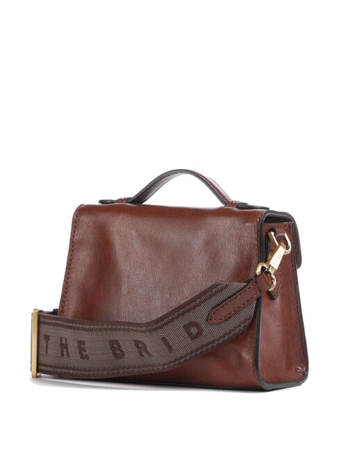 IRENE  Mini shoulder bag, in leather BROWN - Women&rsquo;s Bags