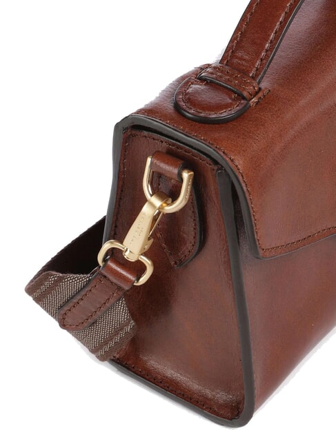 IRENE  Mini shoulder bag, in leather BROWN - Women&rsquo;s Bags