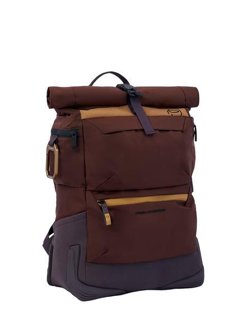 CAMPIONARIO - CORNER 2.0 15.6" PC backpack, with rain cover BROWN - Laptop backpacks