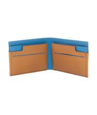 PIQUADRO CAMPIONARIO - BAGMOTIC KIT Leather wallet + key ring with USB Leather / Blue - Men&rsquo;s Wallets - 3