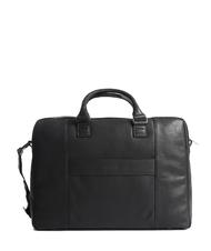 PIQUADRO CAMPIONARIO -  NABUCCO Leather briefcase for pc 15.6 " Black - Work Briefcases - 3