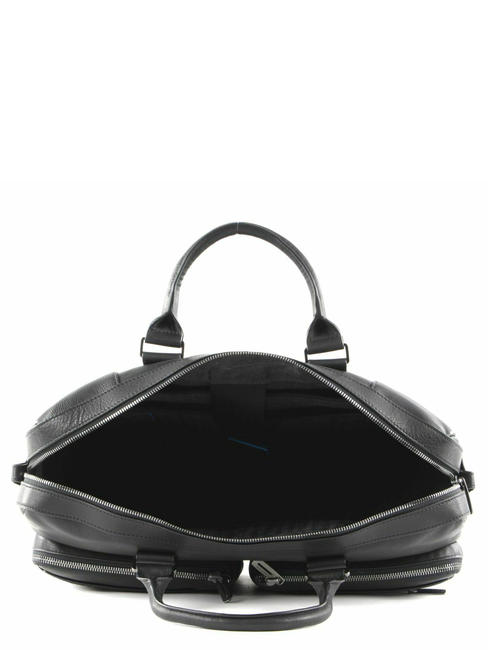 CAMPIONARIO -  NABUCCO Leather briefcase for pc 15.6 " Black - Work Briefcases