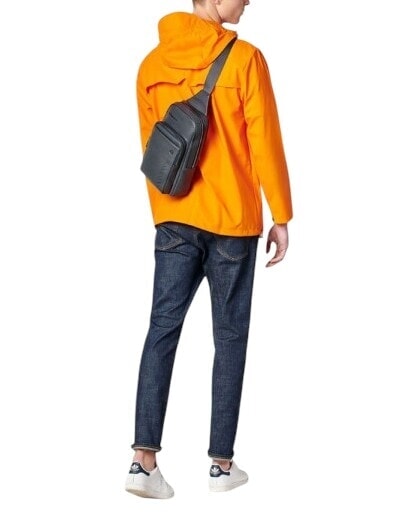 CAMPIONARIO -  NABUCCO Leather One-Shoulder Backpack blue - Laptop backpacks