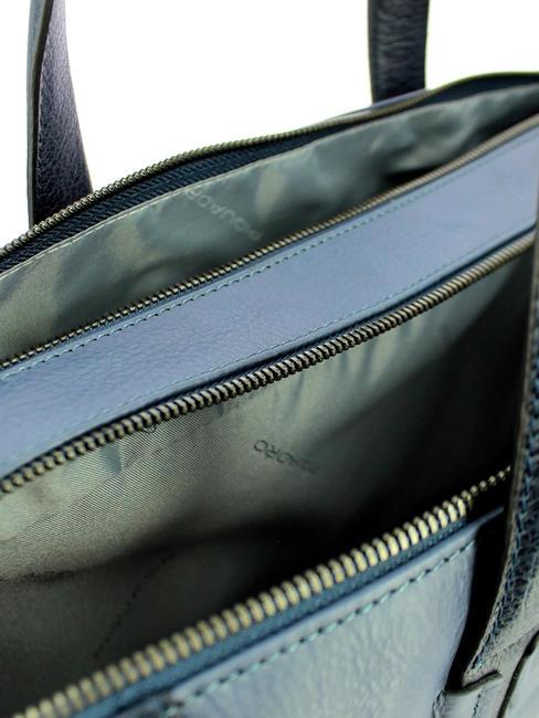 CAMPIONARIO - PAN  15.6" leather PC briefcase aviation - Work Briefcases