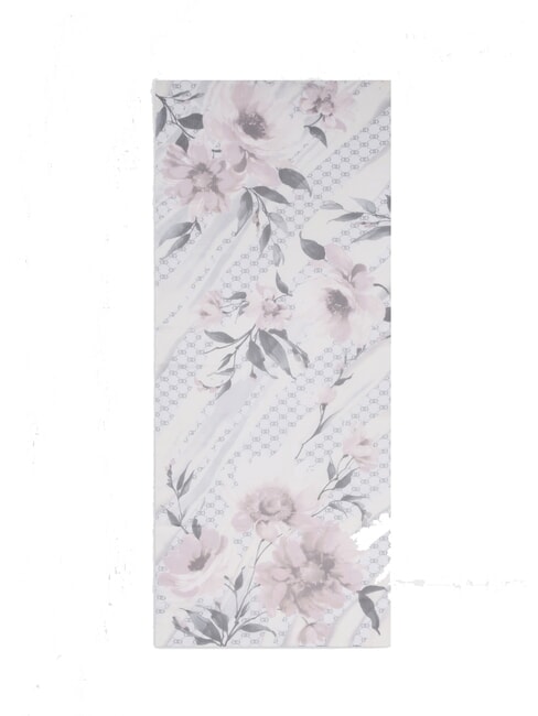 FLOWER Watercoloured scarf BLACK - Scarves