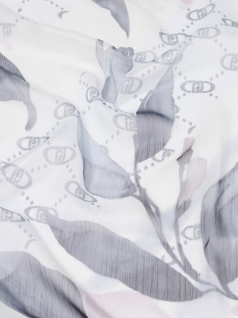 FLOWER Watercoloured scarf BLACK - Scarves