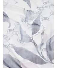 LIUJO FLOWER Watercoloured scarf BLACK - Scarves - 3