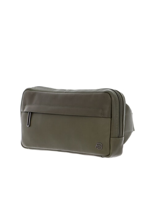 CAMPIONARIO - FALSTAFF Leather belt bag GREEN - Hip pouches