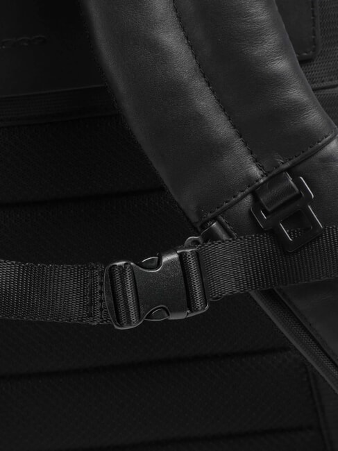 CAMPIONARIO - DAVID 15.6" laptop backpack with removable pouch Black - Laptop backpacks