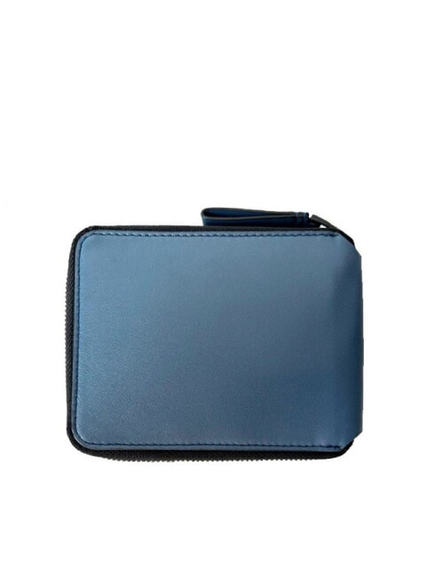 CAMPIONARIO - MG Medium zip around wallet blue - Men&rsquo;s Wallets