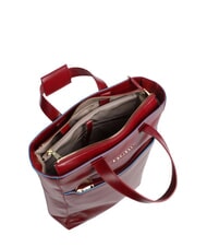 PIQUADRO CAMPIONARIO - BLUE SQUARE Vertical leather briefcase, 14" laptop RED - Work Briefcases - 3