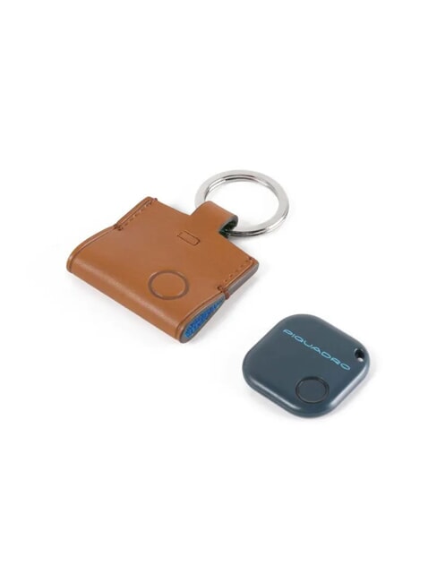 CAMPIONARIO - BAGMOTIC Leather keychain with connequ Leather / Blue - Key holders