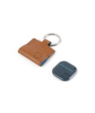 PIQUADRO CAMPIONARIO - BAGMOTIC Leather keychain with connequ Leather / Blue - Key holders - 2