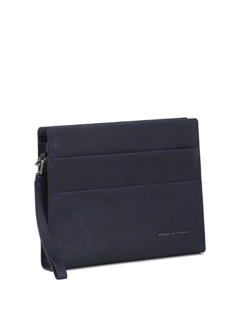 CAMPIONARIO - PAAVO Leather clutch bag blue - Women&rsquo;s Bags