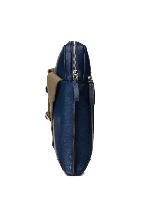 CAMPIONARIO - ARCHIMEDE Large leather bag blue - Over-the-shoulder Bags for Men
