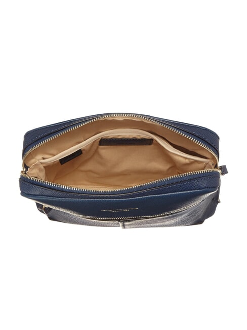 CAMPIONARIO - ARCHIMEDE Large leather bag blue - Over-the-shoulder Bags for Men