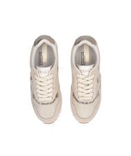 LIUJO MAXI WONDER LOW 02 Glitter and mesh sneakers rope/light gold - Women’s shoes - 4