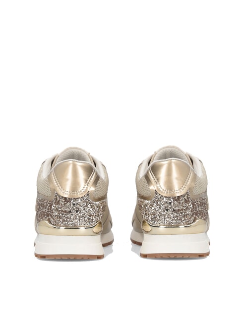 MAXI WONDER LOW 02 Glitter and mesh sneakers rope/light gold - Women’s shoes