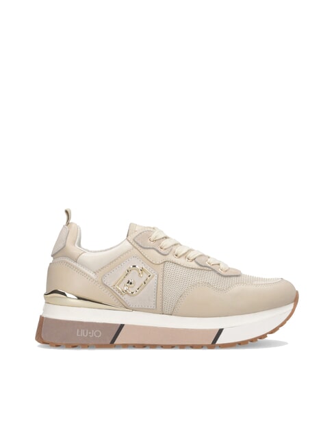 MAXI WONDER 01 Leather and mesh sneakers bright rope - Women’s shoes