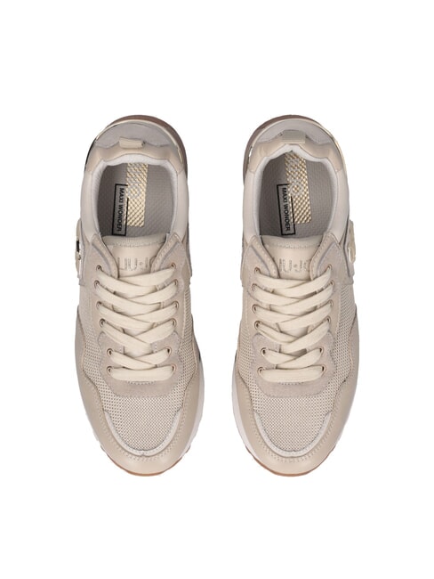 MAXI WONDER 01 Leather and mesh sneakers bright rope - Women’s shoes