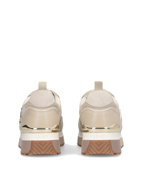 MAXI WONDER 01 Leather and mesh sneakers bright rope - Women’s shoes