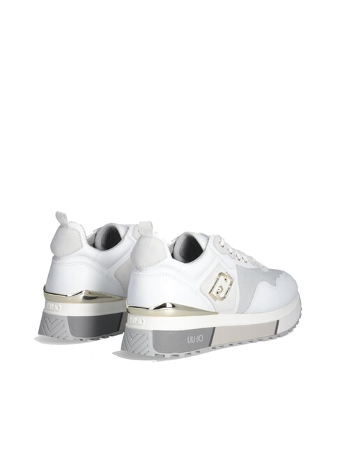 MAXI WONDER 01 Leather and mesh sneakers white - Women&rsquo;s shoes