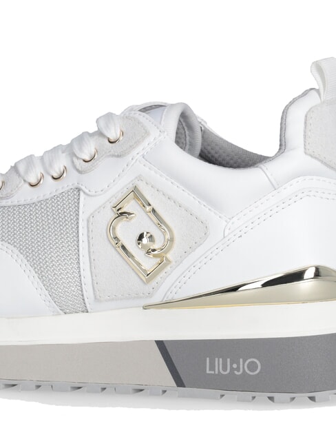 MAXI WONDER 01 Leather and mesh sneakers white - Women&rsquo;s shoes