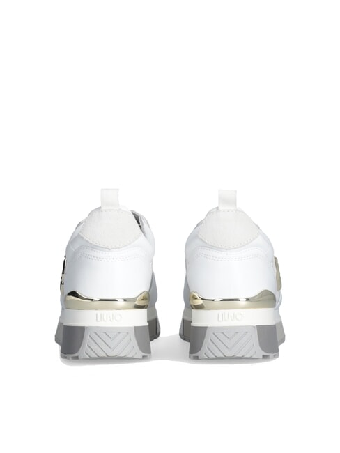 MAXI WONDER 01 Leather and mesh sneakers white - Women&rsquo;s shoes