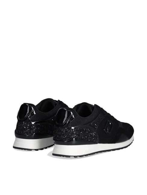MAXI WONDER LOW 02 Glitter and mesh sneakers black - Women’s shoes