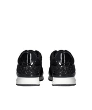 LIUJO MAXI WONDER LOW 02 Glitter and mesh sneakers black - Women’s shoes - 7