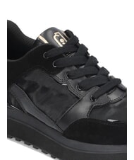 LIUJO MAXI WONDER 91 Platform sneakers with patent leather inserts black - Women’s shoes - 6