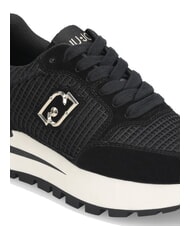 LIUJO AMAZING 25 Suede and mesh sneakers black/light gold - Women&rsquo;s shoes - 6