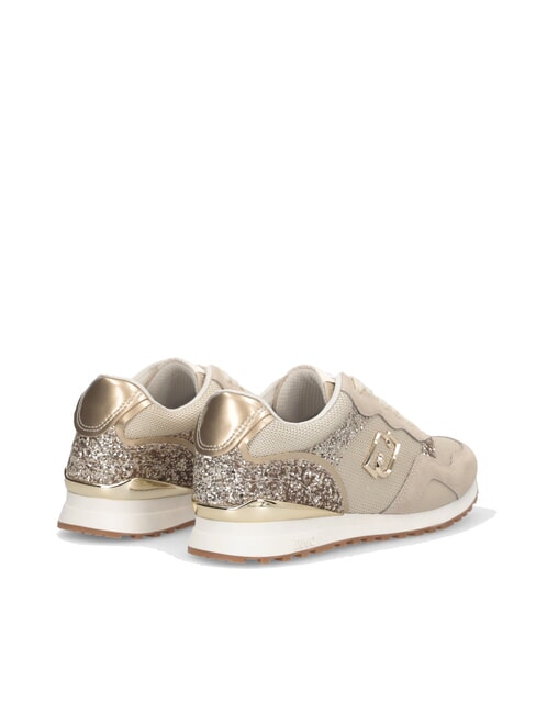 MAXI WONDER LOW 02 Glitter and mesh sneakers rope/light gold - Women&rsquo;s shoes