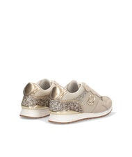 LIUJO MAXI WONDER LOW 02 Glitter and mesh sneakers rope/light gold - Women&rsquo;s shoes - 5