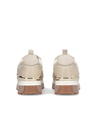 LIUJO MAXI WONDER 01 Leather and mesh sneakers bright rope - Women&rsquo;s shoes - 7