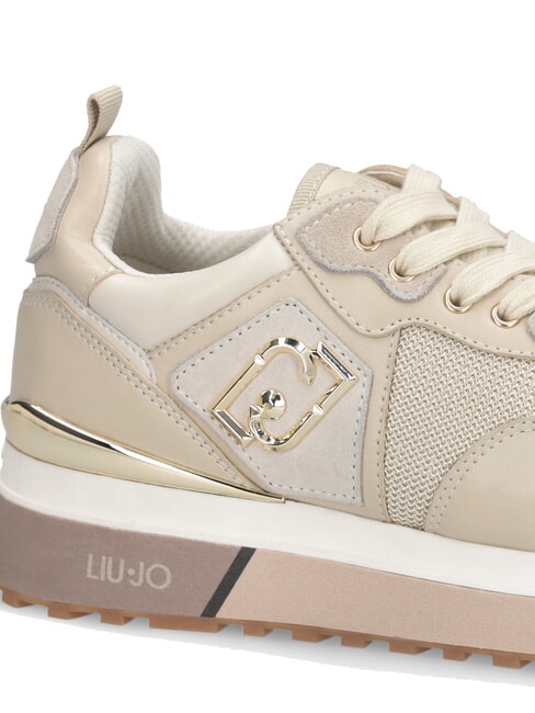 MAXI WONDER 01 Leather and mesh sneakers bright rope - Women&rsquo;s shoes