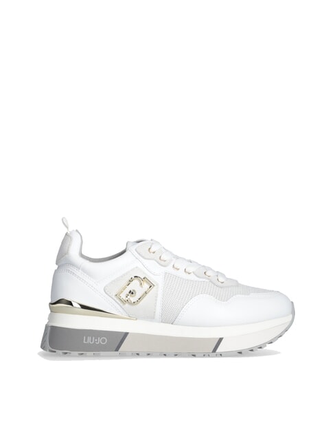 MAXI WONDER 01 Leather and mesh sneakers white - Women’s shoes
